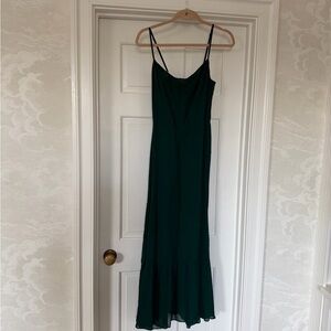 Reformation Dark Green Maxi Dress